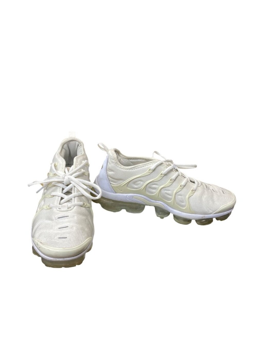 Nike Air Vapor Max Plus white beige walking running sneakers sz 7 SKU 10-952